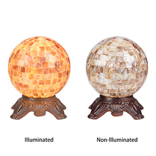 Load image into Gallery viewer, RADIANCE goods Mosaic Seashell 1 Light Accent Lamp 8" Wide