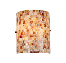 Load image into Gallery viewer, RADIANCE goods 1 Light Mosaic Seashell Wall Sconce 8.3" Wide