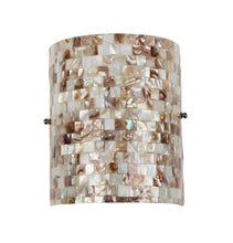 Load image into Gallery viewer, RADIANCE goods 1 Light Mosaic Seashell Wall Sconce 8.3" Wide