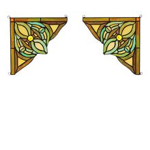Load image into Gallery viewer, RADIANCE goods 2 Pieces Victorian Stained Glass Window Panel 8"x8"