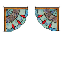 Load image into Gallery viewer, RADIANCE goods 2 Pieces Victorian Stained Glass Window Panel 8"x8"