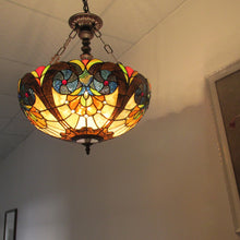 Load image into Gallery viewer, RADIANCE goods Victorian-Style 2 Light Inverted Ceiling Pendant 18" Shade