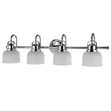 Load image into Gallery viewer, RADIANCE goods 4 Light Chrome Finish Bath Vanity Fixture 34" Wide