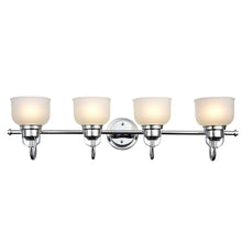 Load image into Gallery viewer, RADIANCE goods 4 Light Chrome Finish Bath Vanity Fixture 34" Wide