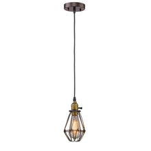 Load image into Gallery viewer, RADIANCE goods Industrial 1 Light Rubbed Bronze Ceiling Pendant 8" Wide