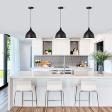 Load image into Gallery viewer, RADIANCE goods Industrial 1 Light Textured Black Ceiling Pendant 10" Wide