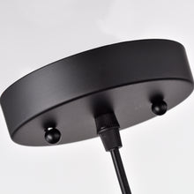 Load image into Gallery viewer, RADIANCE goods Industrial 1 Light Textured Black Ceiling Pendant 14" Wide