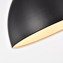 Load image into Gallery viewer, RADIANCE goods Industrial 1 Light Textured Black Ceiling Pendant 14" Wide