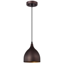 Load image into Gallery viewer, RADIANCE goods Industrial 1 Light Oil Rubbed Bronze Ceiling Pendant 7" Wide