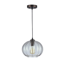 Load image into Gallery viewer, RADIANCE goods Industrial 1 Light Rubbed Bronze Ceiling Pendant 10" Wide