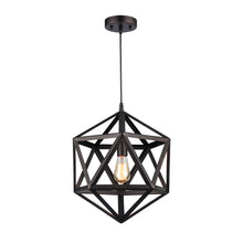 Load image into Gallery viewer, RADIANCE goods Industrial 1 Light Rubbed Bronze Ceiling Pendant 16" Wide