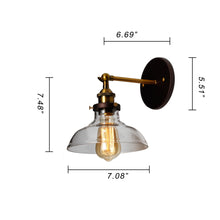Load image into Gallery viewer, RADIANCE goods 1 Light Oil Rubbed Bronze Wall Sconce 8" Wide