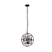 Load image into Gallery viewer, RADIANCE goods Industrial 4 Light Oil Rubbed Bronze Ceiling Pendant 17" Wide