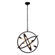 Load image into Gallery viewer, RADIANCE goods Industrial 6 Light Oil Rubbed Bronze Ceiling Pendant 20" Wide