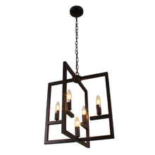 Load image into Gallery viewer, RADIANCE goods Farmhouse 5 Light Oil Rubbed Bronze Ceiling Pendant 18" Wide