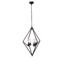 Load image into Gallery viewer, RADIANCE goods Transitional 4 Light Rubbed Bronze Ceiling Pendant 19.5" Wide