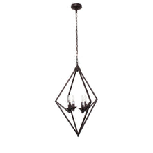 Load image into Gallery viewer, RADIANCE goods Transitional 4 Light Rubbed Bronze Ceiling Pendant 19.5" Wide
