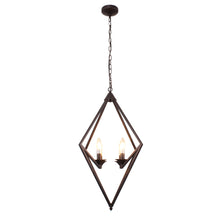 Load image into Gallery viewer, RADIANCE goods Transitional 4 Light Rubbed Bronze Ceiling Pendant 19.5" Wide