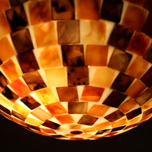 Load image into Gallery viewer, RADIANCE goods Mosaic-Style 2 Light Seashell Flush-Mount Ceiling Fixture 12" Wide