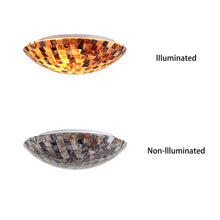 Load image into Gallery viewer, RADIANCE goods Mosaic-Style 2 Light Seashell Flush-Mount Ceiling Fixture 12" Wide