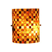 Load image into Gallery viewer, RADIANCE goods 1 Light Mosaic Seashell Wall Sconce 8" Wide
