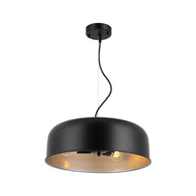 Load image into Gallery viewer, RADIANCE goods Contemporary 3 Light Black/Silver Ceiling Pendant 16" Wide