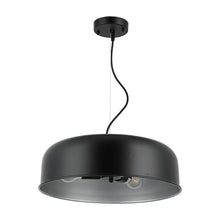 Load image into Gallery viewer, RADIANCE goods Contemporary 3 Light Black/Silver Ceiling Pendant 16" Wide