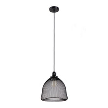 Load image into Gallery viewer, RADIANCE goods Industrial 1 Light Textured Black Ceiling Pendant 12" Wide