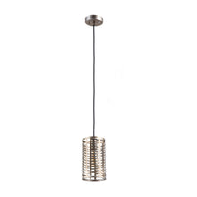Load image into Gallery viewer, RADIANCE goods Industrial 1 Light Antique Silver Mini Ceiling Pendant 5.5" Wide