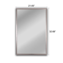 Load image into Gallery viewer, RADIANCE goods Chrome Finish Rectangular Framed Wall Mirror 33"