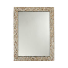 Load image into Gallery viewer, RADIANCE goods Seashell Finish Rectangular Framed Wall Mirror 32"