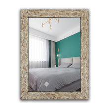 Load image into Gallery viewer, RADIANCE goods Seashell Finish Rectangular Framed Wall Mirror 32"