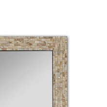 Load image into Gallery viewer, RADIANCE goods Seashell Finish Rectangular Framed Wall Mirror 32"