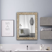 Load image into Gallery viewer, RADIANCE goods Seashell Finish Rectangular Framed Wall Mirror 32"