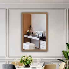 Load image into Gallery viewer, RADIANCE goods Textured Brass Rectangular Framed Wall Mirror 33"