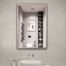 Load image into Gallery viewer, RADIANCE goods Silver Finish Rectangular Framed Wall Mirror 33"