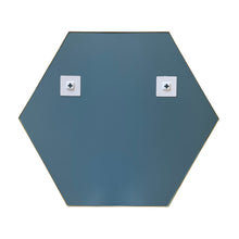 Load image into Gallery viewer, RADIANCE goods Golden Finish Hexagon Framed Wall Mirror 30"
