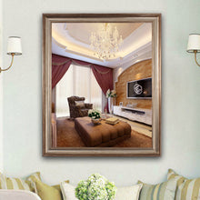 Load image into Gallery viewer, RADIANCE goods Textured Brass Rectangular Framed Wall Mirror 33"