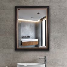 Load image into Gallery viewer, RADIANCE goods Black Walnut Finish Framed Wall Mirror 35"