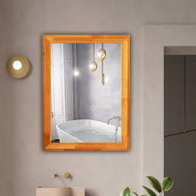 Load image into Gallery viewer, RADIANCE goods Maple Finish Rectangular Framed Wall Mirror 32"