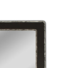 Load image into Gallery viewer, RADIANCE goods Wood & Iron Silver/Black Rectangle Framed Wall Mirror 35"