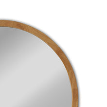Load image into Gallery viewer, RADIANCE goods Maple Finish Framed Wall Mirror 32"