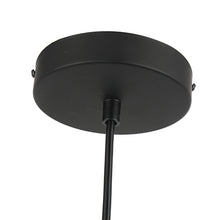 Load image into Gallery viewer, RADIANCE goods Contemporary 1 Light Matt Black/White Ceiling Pendant 8" Wide