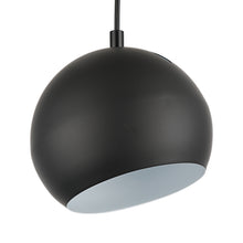 Load image into Gallery viewer, RADIANCE goods Contemporary 1 Light Matt Black/White Ceiling Pendant 8" Wide