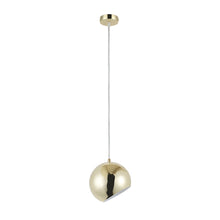 Load image into Gallery viewer, RADIANCE goods Contemporary 1 Light Plated Gold Ceiling Pendant 8" Wide