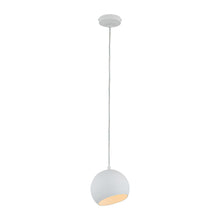 Load image into Gallery viewer, RADIANCE goods Contemporary 1 Light Matt White Ceiling Pendant 8" Wide