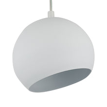 Load image into Gallery viewer, RADIANCE goods Contemporary 1 Light Matt White Ceiling Pendant 8" Wide