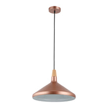 Load image into Gallery viewer, RADIANCE goods Contemporary 1 Light Matt Rose Gold Ceiling Pendant 15" Wide