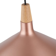 Load image into Gallery viewer, RADIANCE goods Contemporary 1 Light Matt Rose Gold Ceiling Pendant 15" Wide