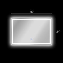 Load image into Gallery viewer, RADIANCE goods BackLit LED Mirror 6000K Daylight White 36"